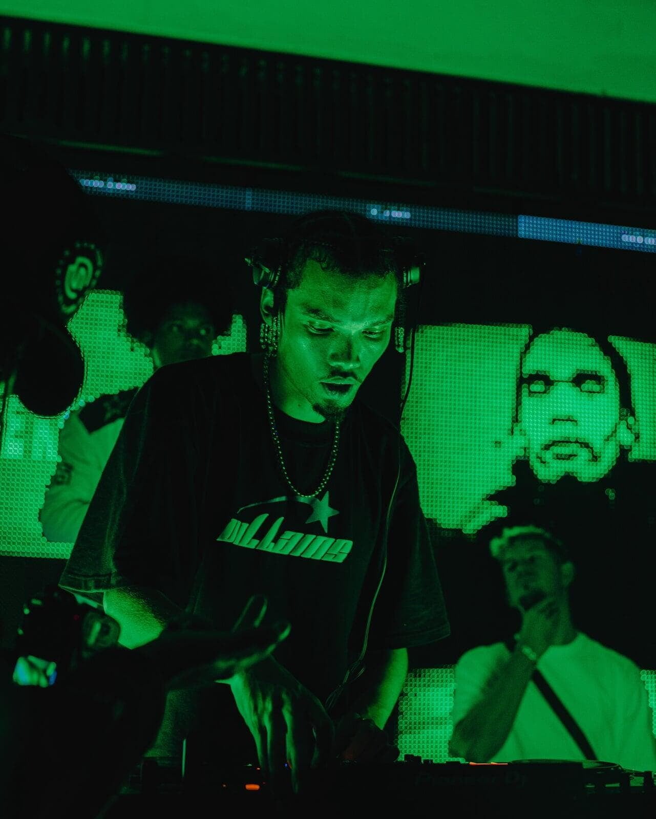 Kane at the DJ board